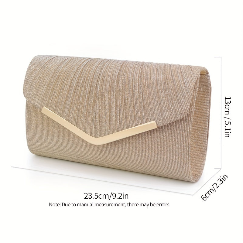 Glitter Envelope Clutch Purse For Wedding or Prom Party