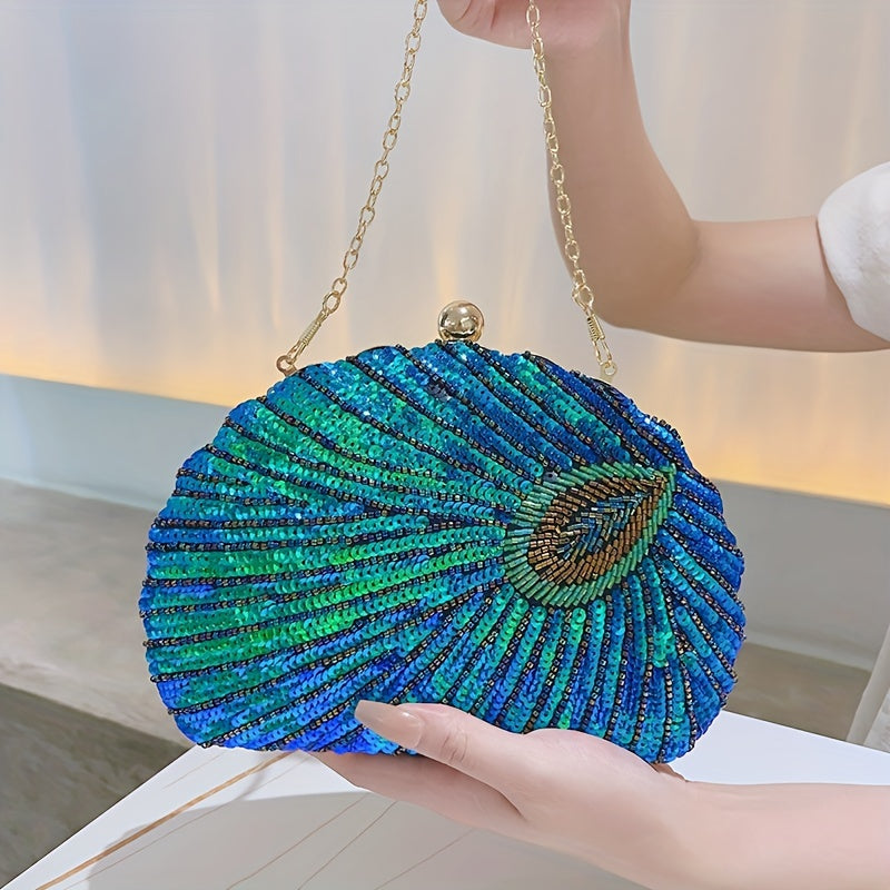 Vintage Retro Ethnic Beaded Embroidered Clutch